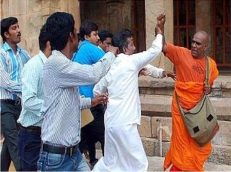Lankan monk attacked Tanjore