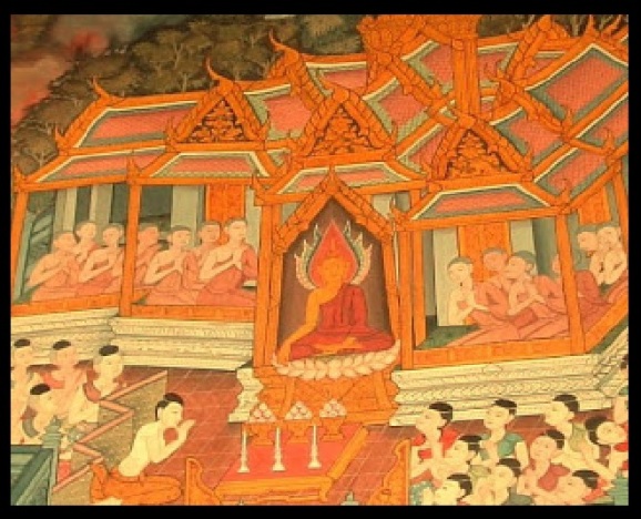 Buddhist female monks in Thailand paintings.3