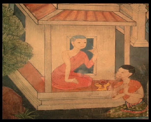 Buddhist female monks in Thailand paintings.4
