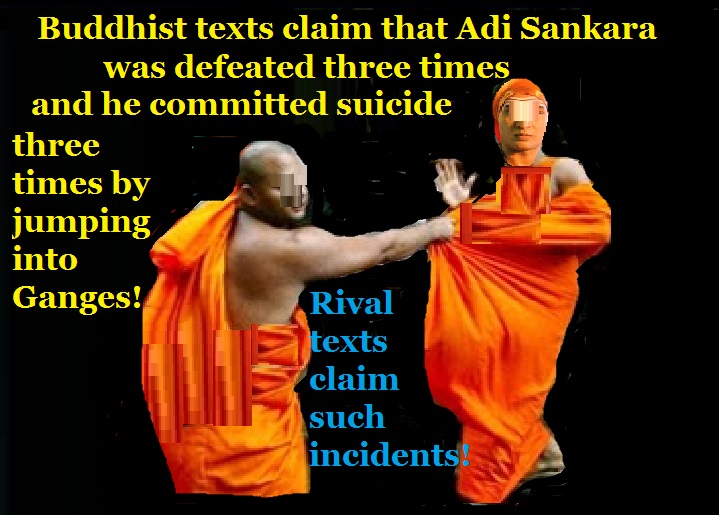 Sankara was defetated by Buddhists
